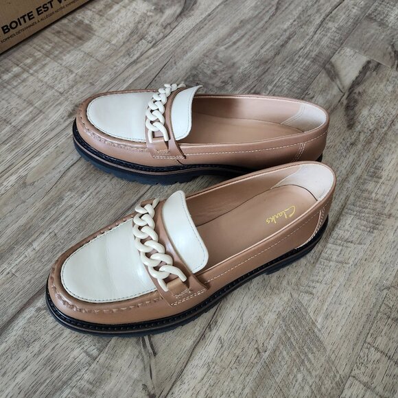NWOT Clarks leather loafers size 5.5 - 6 - Picture 1 of 7